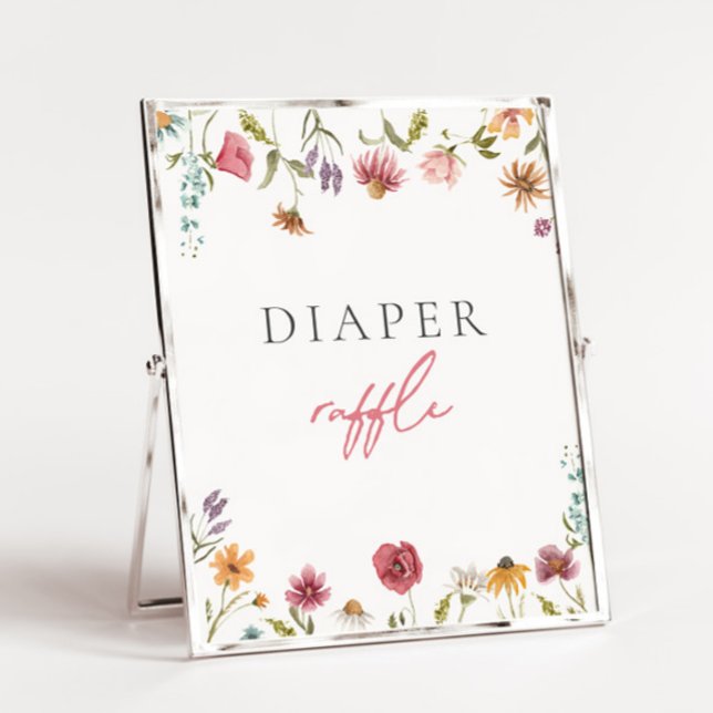 Wildblume Diaper Raffelzeichen (Von Creator hochgeladen)