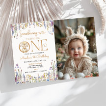 Wildblume, die ein Sonnenschein einen 1. Geburtsta