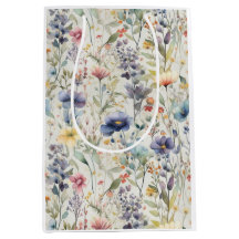 Wildblume drucken Geschenktasche