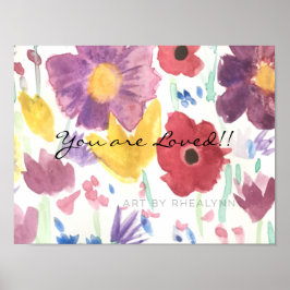 Wildblume drucken poster