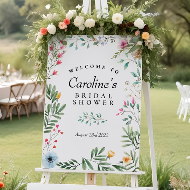 Wildblume Dusche Begrüßungszeichen Poster (Von Creator hochgeladen)