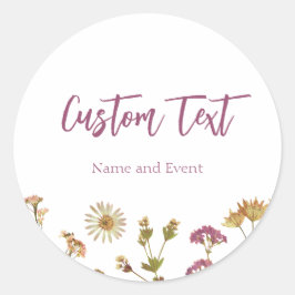 Wildblume Editable Custom Favor Sticker
