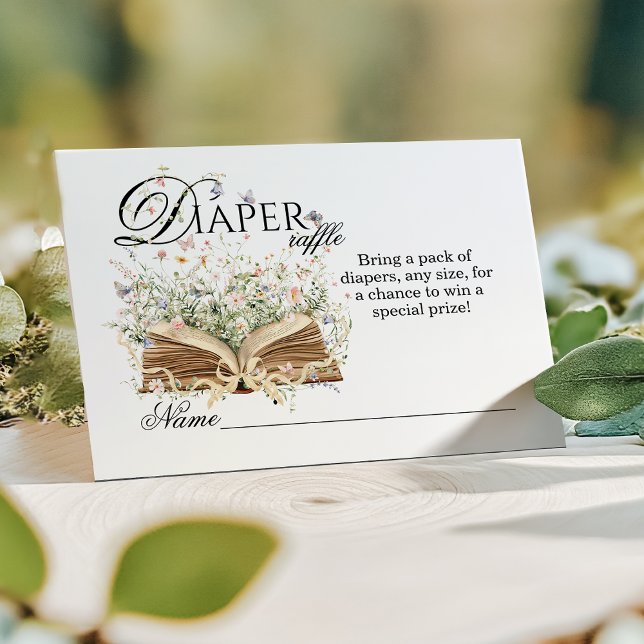 Wildblume Ein neues Kapitel Babydusche beginnen Begleitkarte (Von Creator hochgeladen)