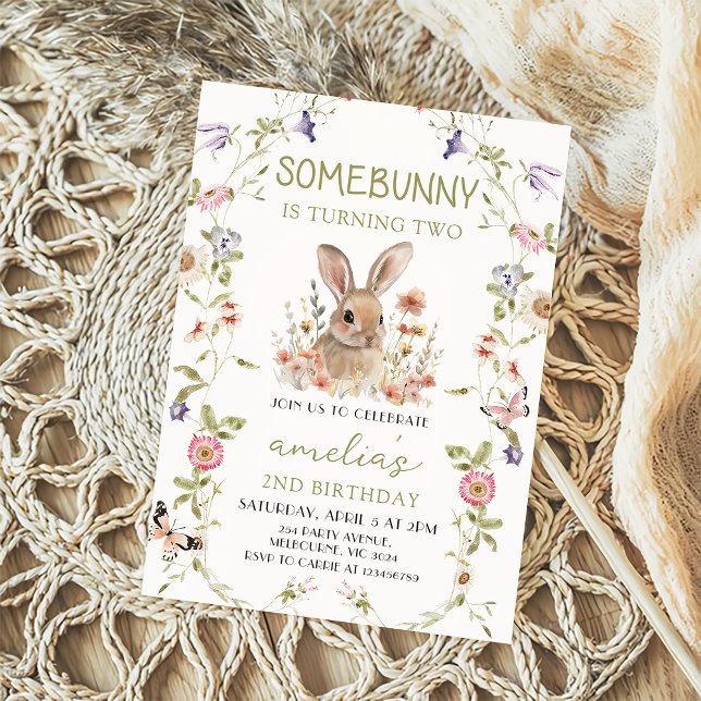 Wildblume Einladung eines sonnigen Mädchens (Von Creator hochgeladen)