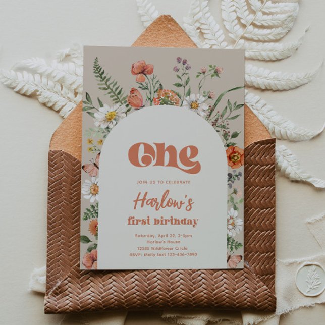 Wildblume Einladung zum Geburtstag | Erste Wildblu (Von Creator hochgeladen)