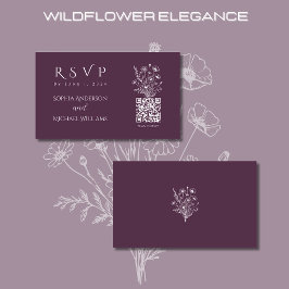 Wildblume Elegance-UAWG-QR-Code- Visitenkarte