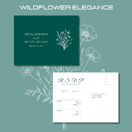 Wildblume Elegance-UAWG-Wedding-Postkarte Postkarte