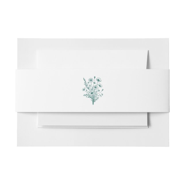 Wildblume Elegance Wedding- Einladungsbanderole (Vorderseite Beispiel)