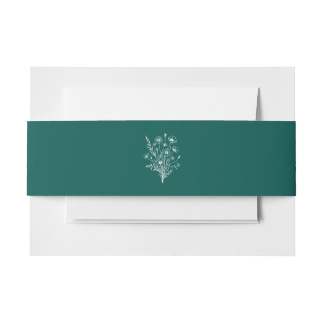 Wildblume Elegance Wedding- Einladungsbanderole (Vorderseite Beispiel)