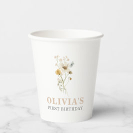 Wildblume Eleganter boho garten Pappbecher