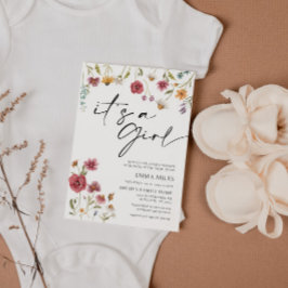 Wildblume Es ist eine Kinderdusche, die einlädt Einladung