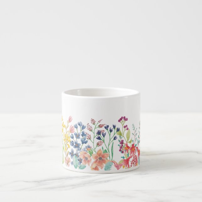 Wildblume Espressotasse (Vorderseite)