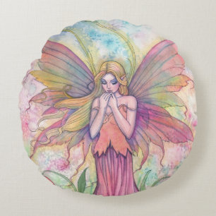 Wildblume Fairy Fantasy Art Rundes Kissen