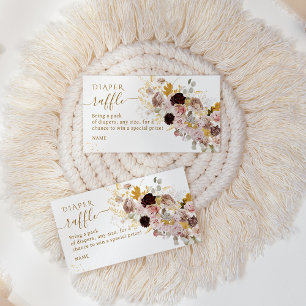 Wildblume Fall Elegant Baby Girl Duwer Windschutzs Begleitkarte