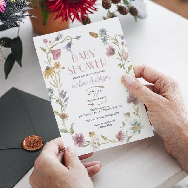 Wildblume Field Boho Kinderdusche Einladung (Von Creator hochgeladen)