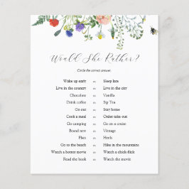 Wildblume Fields und Bienen würden sie eher spiele