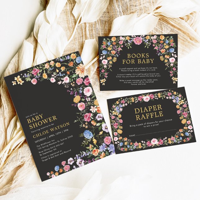 Wildblume Fiesta Garden Babydusche Einladung (Von Creator hochgeladen)