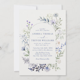 Wildblume Flora Hochzeit Einladungen für Wasserfar