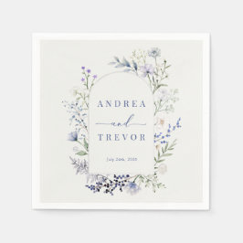 Wildblume Flora Hochzeit Einladungen für Wasserfar Serviette