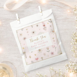 Wildblume Floral Baby Dusche Geschenktütchen