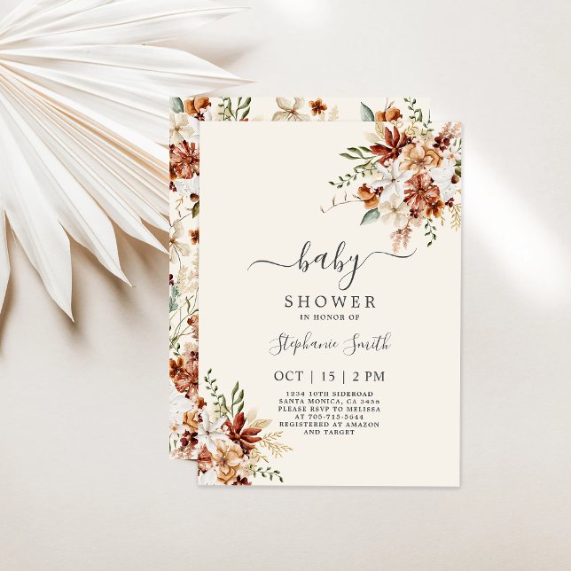 Wildblume Floral Baby Shower Girl Einladung (Von Creator hochgeladen)