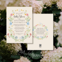 Wildblume Floral Bees Baby Dusche