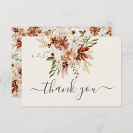 Wildblume Floral Danke Karte