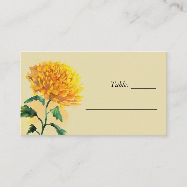 Wildblume Floral Wedding Platzkarte (Vorderseite)