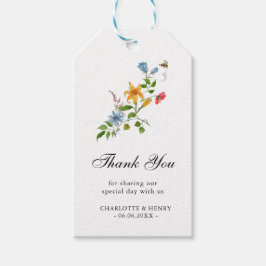Wildblume Floral Wedding Wasserfarbe Vielen Dank Geschenkanhänger
