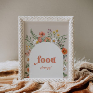 Wildblume Food Party Signatur Poster