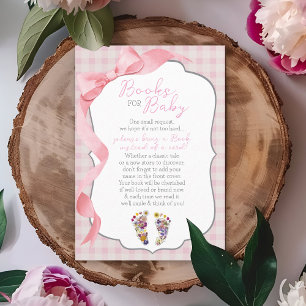 Wildblume Footprints Girl Shower Books for Baby Begleitkarte