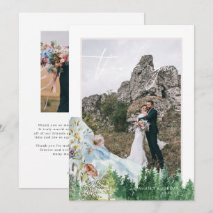 Wildblume   Foto Wedding Vielen Dank Dankeskarte