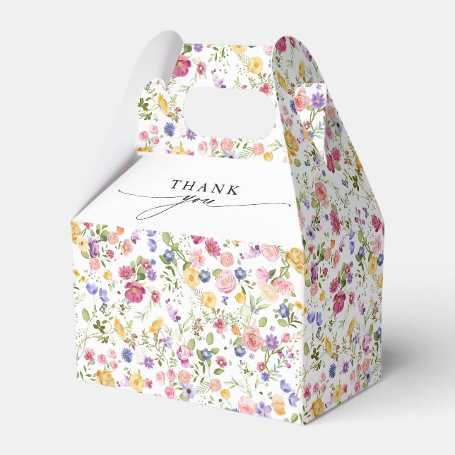 Wildblume Fruchtsaison Meadogarten Hochzeit I Geschenkschachtel (Vorderseite)
