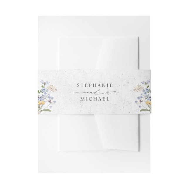 Wildblume Frühjahr Einladungsbanderole (Vorderseite Beispiel)