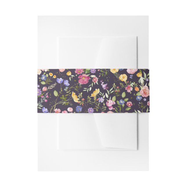 Wildblume Frühjahr Einladungsbanderole (Vorderseite Beispiel)