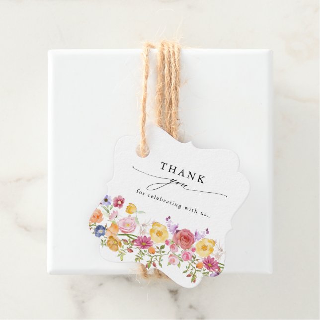 Wildblume Frühjahr Geschenkanhänger (Beispiel)