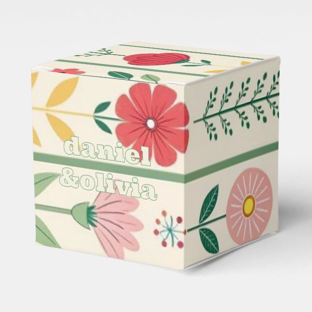 Wildblume Frühjahr Geschenkschachtel (Vorderseite)