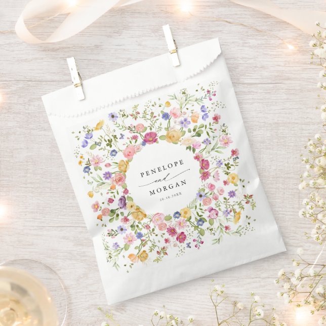 Wildblume Frühjahr Geschenktütchen (Ausgeschnitten)
