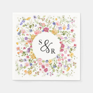 Wildblume Frühjahr Serviette