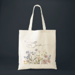 Wildblume Frühjahr Tragetasche<br><div class="desc">Erleben Sie die Schönheit der Natur an Ihrem besonderen Tag mit unserer exquisiten Wildblume Aquarelltasche. Elegant, einzigartig und blühend mit Liebe. Verwenden Sie die Textfelder, um Ihr Design mit Ihren eigenen Texten und Details zu personalisieren. Wenn Sie gewollt haben, den Stil, die Farbe oder die Textplatzierung des Schriftartes zu ändern,...</div>