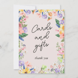 Wildblume Frühjahrskarten und Geschenkkarte Einladung