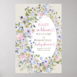 Wildblume Frühling Farbenfrohe Gastfreundschaft Poster