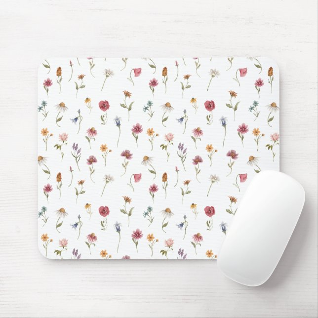 Wildblume für Wasserfarben Mousepad (Mit Mouse)