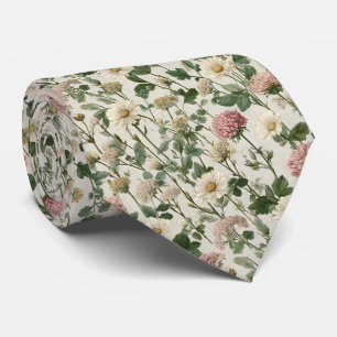 Wildblume Garden Blume Blush & Cream Wedding Krawatte