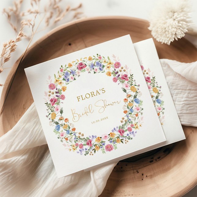 Wildblume Garden Blume Brautparty Serviette (Von Creator hochgeladen)