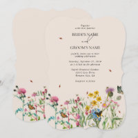 Wildblume Garden & Insecken Wedding Inv