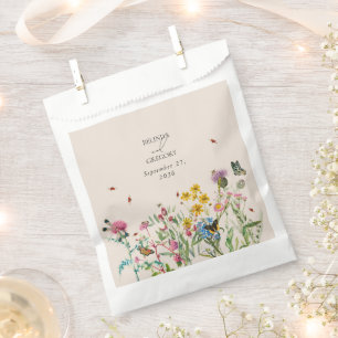 Wildblume Garden & Insekten Hochzeit Geschenktütchen