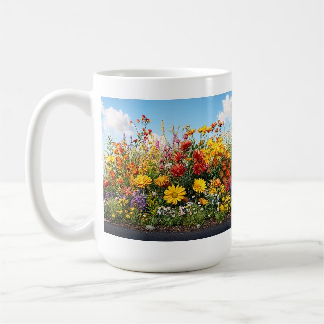 Wildblume Garden Kaffee Tasse. Kaffeetasse (Links)