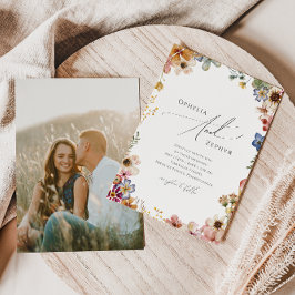 Wildblume Garden | Lässige Hochzeit von Foto Einladung