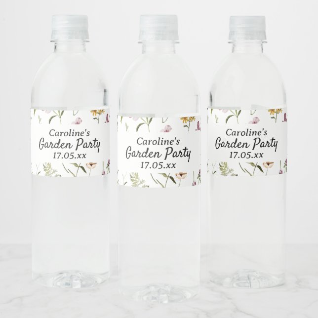 Wildblume Garden Muster Custom Gift Bag (Flaschen)